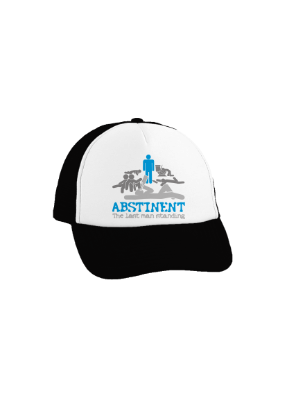 Abstinent kšiltovka truckerka Black cap