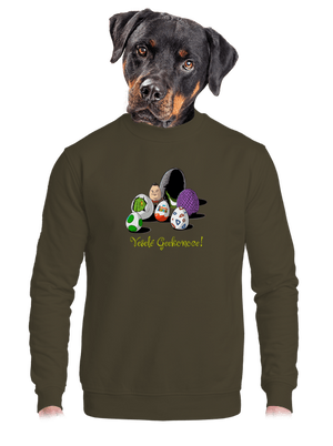 unisex mikina bez kapuce