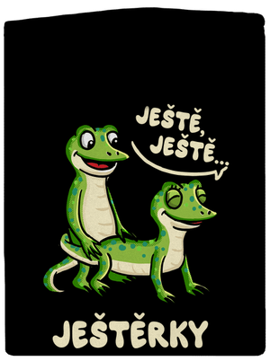 Ještě, ještě pánská mikina na zip Black