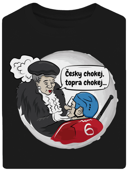 Český hokej unisex tričko oversized Black
