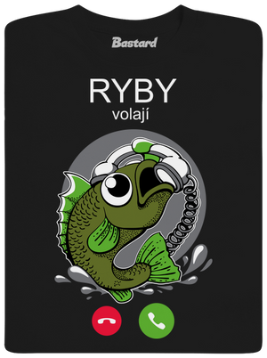 Ryby volají pánské tričko Black