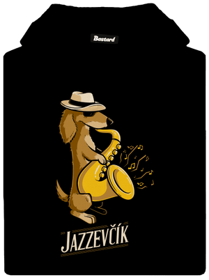 Jazzevčík pánská mikina klokanka Black
