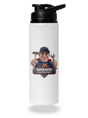 Super táta lahev na vodu White