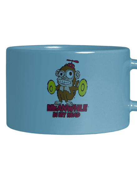 Monkey in my head hrnek makronka Blue Macaron