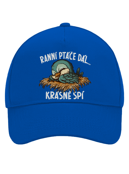 Ranní ptáče spí kšiltovka baseballka Bright Royal