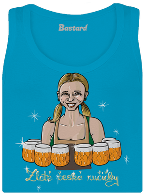 České ručičky dámské tílko klasické Blue Atol