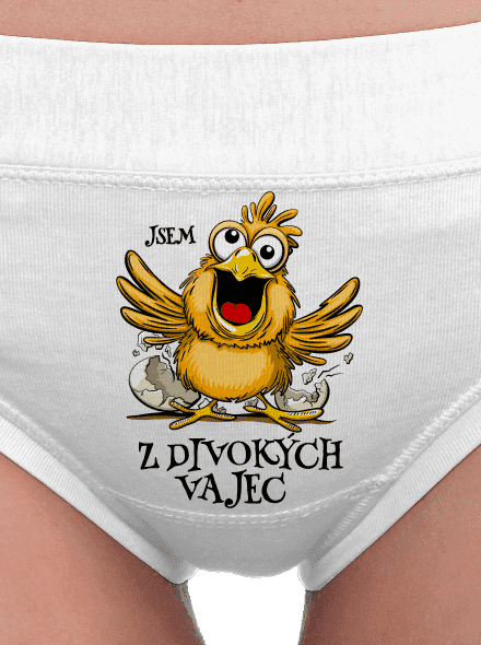 Z divokých vajec dámské kalhotky White