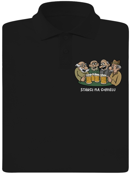 Starci na chmelu pánská polokošile Black
