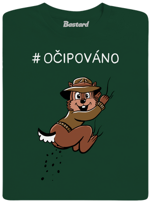 Očipováno pánské dlouhý rukáv Bottle Green