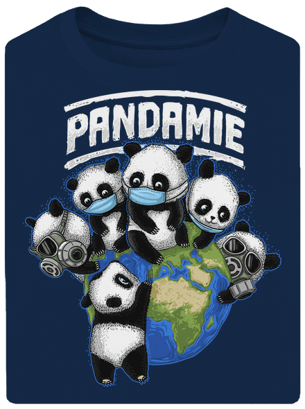 Pandamie unisex tričko oversized Midnight Blue