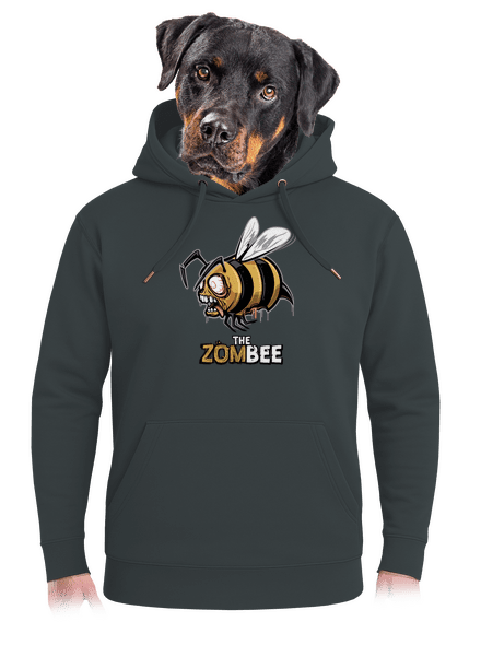 ZomBee - žlutá unisex mikina premium Charcoal