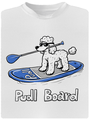 Pudl board dětské sportovní tričko White