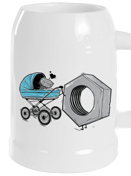 Správná matka půllitr White