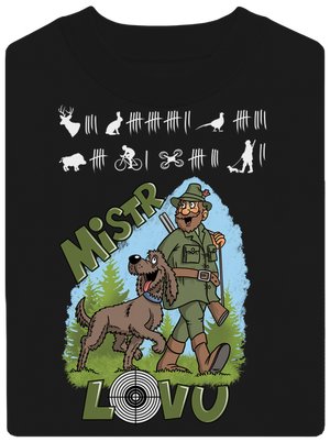 Mistr lovu unisex mikina bez kapuce Black