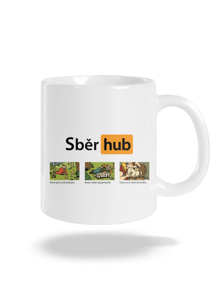 Sběr hub klasický hrnek White