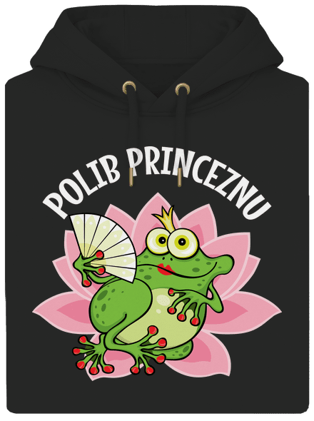 Polib princeznu a prince unisex mikina premium Dark Black