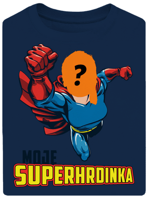Moje superhrdinka unisex tričko oversized Midnight Blue