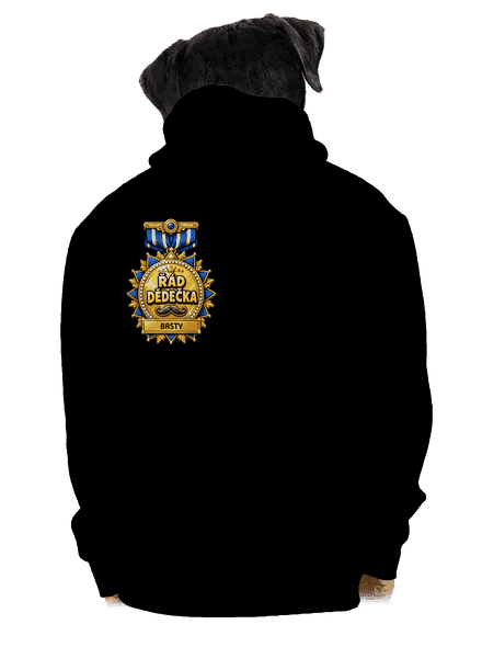 Řád dědečka pánská mikina na zip Black