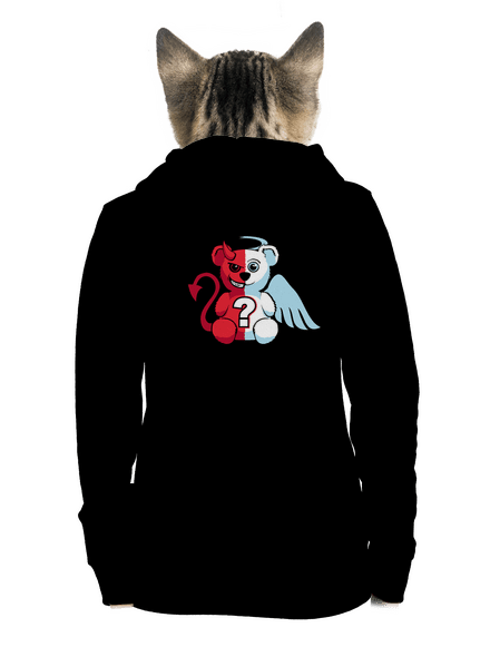 Anděl vs. ďábel dámská mikina na zip Black