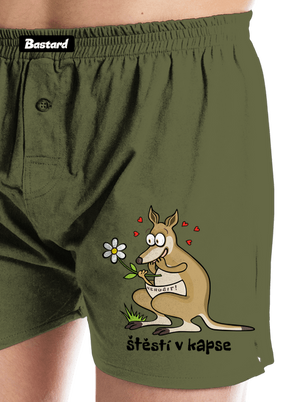 Štěstí v kapse pánské trenky Khaki