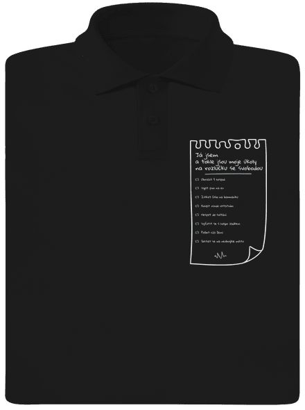 To do list na rozlučku se svobodou a fix pánská polokošile Black