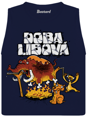 Doba libová dámské tílko volné Navy