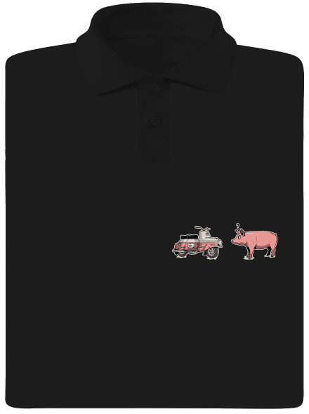 Praseta pánská polokošile Black
