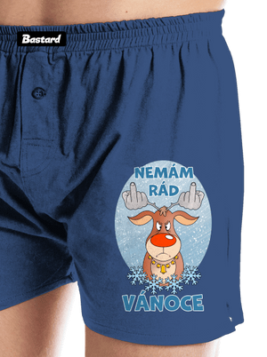 Nemám rád Vánoce pánské trenky Blue