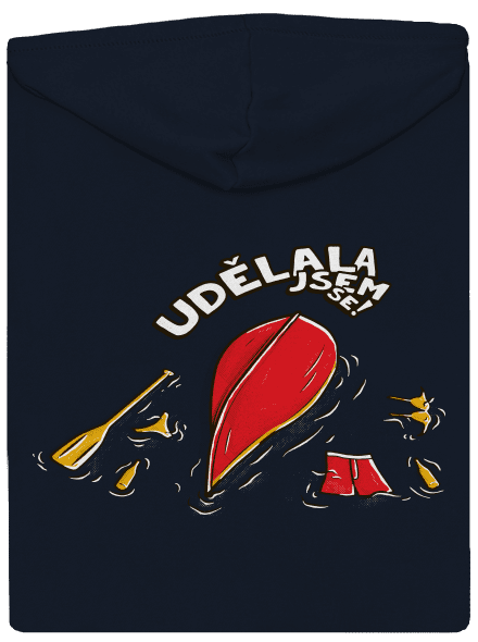 Udělal jsem se dámská mikina na zip Navy Mal