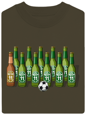 Fotbalová jedenáctka unisex mikina bez kapuce Urban Khaki