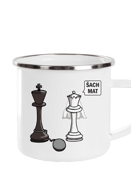 Šach mat plecháček White