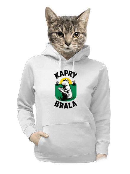 Kapry brala dámská mikina klokanka White