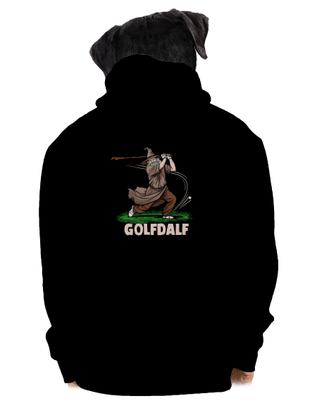 Golfdalf pánská mikina na zip Black