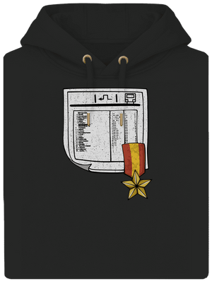 Jízdní řád unisex mikina premium Dark Black