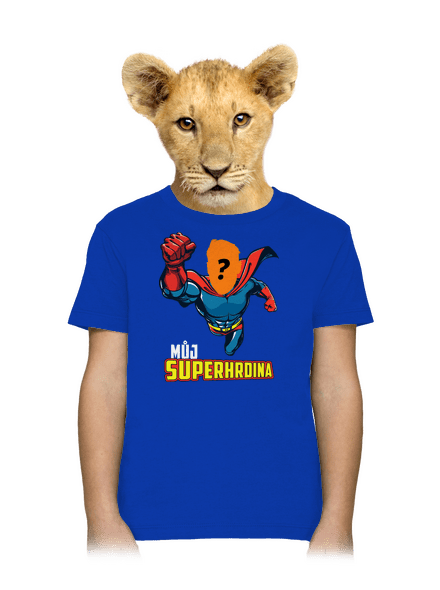 Můj superhrdina dětské tričko Royal Blue
