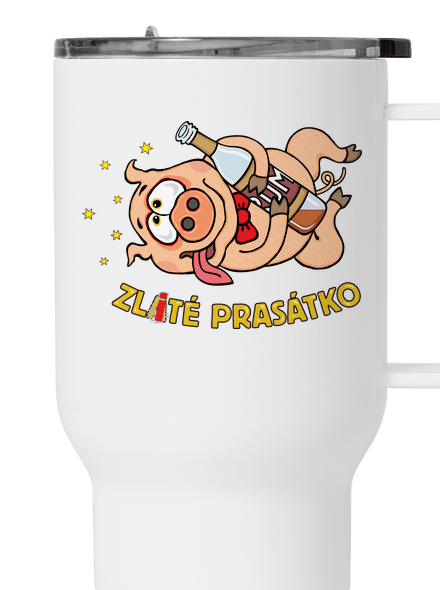 Zlité prasátko termohrnek White