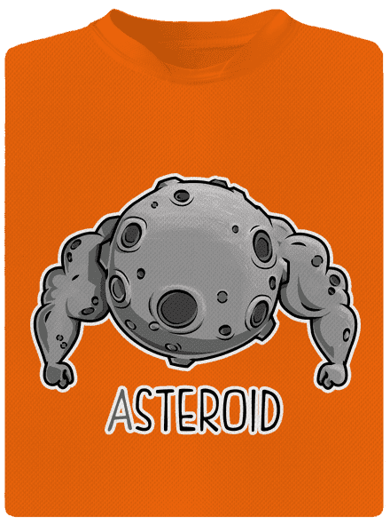 Asteroid dětské sportovní tričko Neon Orange