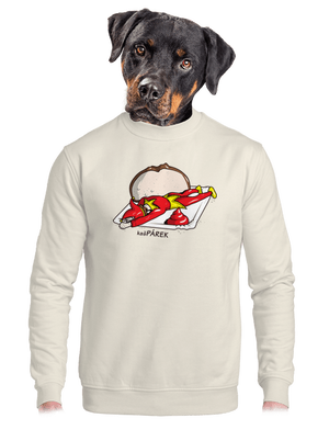 unisex mikina bez kapuce