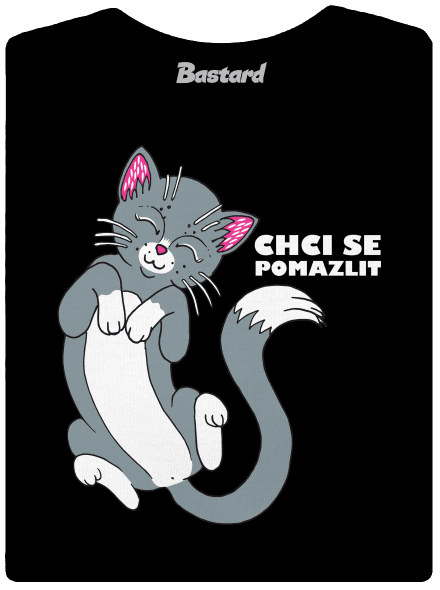 Chci se pomazlit dámské tričko Black