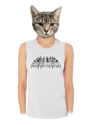 Cimrman: Debil, blbeček dámské tílko volné White