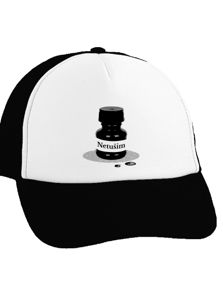 Netušim kšiltovka truckerka Black cap