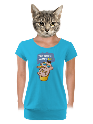 dámské tričko s lemem