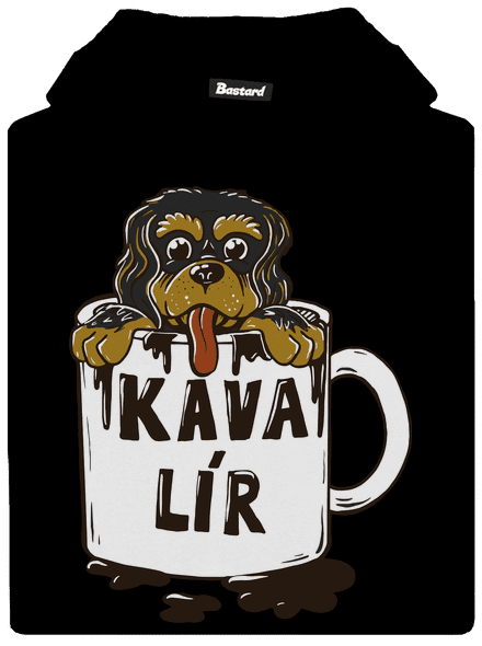 Kávalír dětská mikina klokanka Black