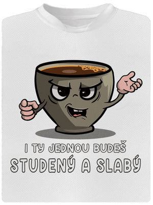 Studená káva pánské sportovní tričko White