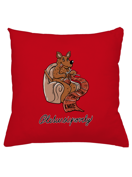 Pletu si povely polštář Red