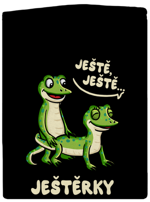 Ještě, ještě pánská mikina na zip Black