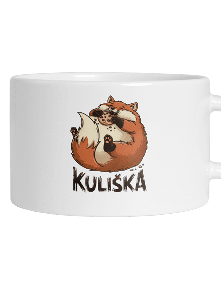 Kuliška hrnek makronka White