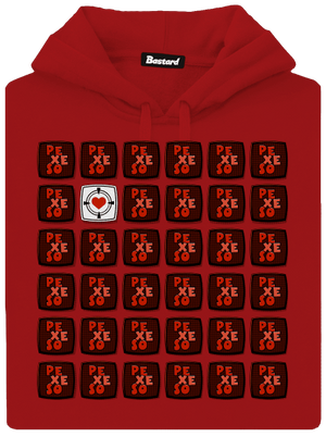 Pexeso dámská mikina klokanka Red Mal