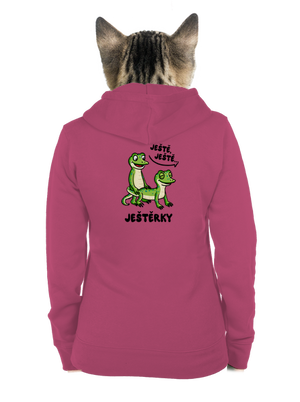 Ještě, ještě dámská mikina na zip Magenta