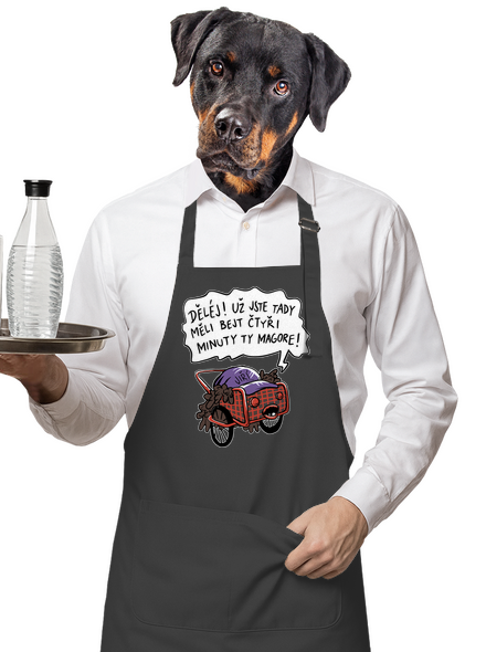 Jiří kára zástěra Dark Grey